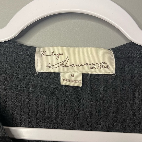 Vintage Havana Black Star Patterned Waffle Hoodie Medium - Picture 3 of 4